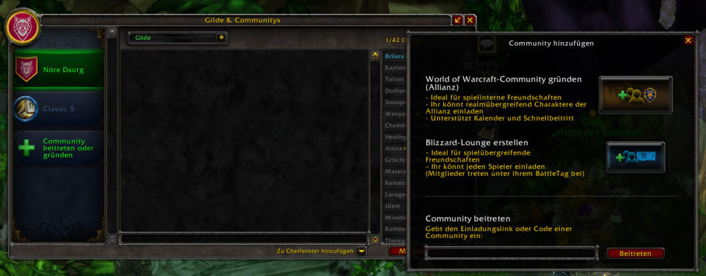 World of Warcraft Pre-Patch, Communitys, Voice-Chat